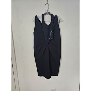 Federica Tosi Black Knee Length Dress Women's Size Medium‎ NWT
